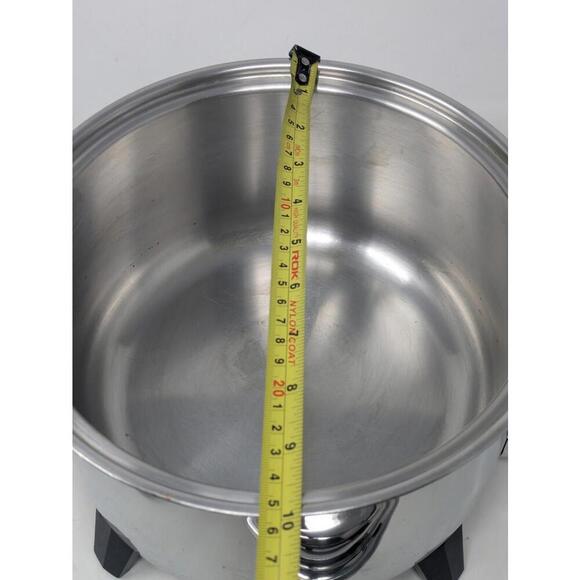 Vintage Lifetime 5 Qt Electric Cooker Liquid Core Stainless Regal Ware - Picture 4 of 8